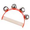 Alomejor Handle Bells Toy Jingle Bell Toy Handle Bells, Bright Color Children Jingle Hand Early Education Musical with Ergonomic Bass Drum Bags, Cases & (Red) view 3