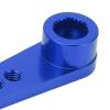 Alomejor 3pcs RC Aluminum 25T Servo Horns Metal Steering Arm 1/8 1/10 RC Car Great Accessories for Performance Improvement (Blue) view 4