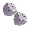 DIYEAH 4 Pcs Stainless Steel Aluminum Box Corner Protectors, Table Desk Edge Guards for Furniture Hardware, Sturdy Wrap Corner Guards for Aluminum Cases and Desks view 1