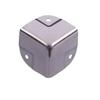 DIYEAH 4 Pcs Stainless Steel Aluminum Box Corner Protectors, Table Desk Edge Guards for Furniture Hardware, Sturdy Wrap Corner Guards for Aluminum Cases and Desks view 3