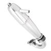 Alomejor Sturdy Aluminum Alloy Exhaust Pipe for RC1/8 Oil Truck, Easy Installation, Suitable for HSP and 1/8 Oil Cars view 2