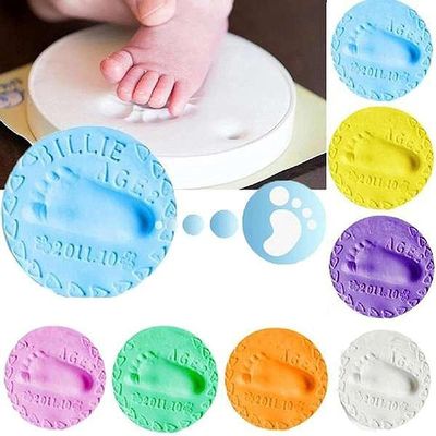 Alomejor 20g Soft Clay Dough 7 Color Clay Kids Toys for Newborn Baby Hand Footprint Growth Record (26.00)
