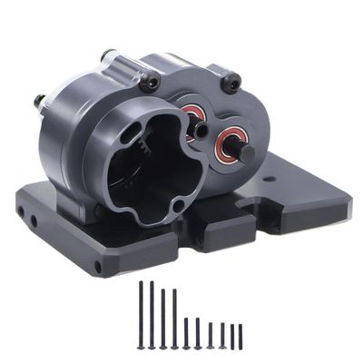 CxGhajVCM Lightweight OD-3 Overdrive Gearbox Transmission for 1/10 RC Crawler II Pro DIY Chassis Upgrade Parts(Gray)