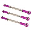 Alomejor 6pcs 88mm Adjustable Push Rods for Rc Car with 5 Easy and Convenient to Install and Remove (Purple) view 2