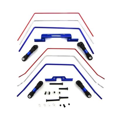 COMODO Front and Rear Adjustable Sway Bar Kit Compatible with 2WD 1/10 RC Car and Similar Models