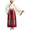 Hanfu for Girls and Boys, Kids Chinese Dress Traditional Ancient Costume with A Thousand Miles of Rivers and Mountains Print view 1