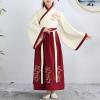 Hanfu for Girls and Boys, Kids Chinese Dress Traditional Ancient Costume with A Thousand Miles of Rivers and Mountains Print view 2