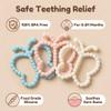 3 Pcs Baby Teething Toys 3-6 Months,Butterfly Baby Teether Toys, for Babies 0-24months Silicone Teething Relief Chew Soothing Sore Gums for Newborn Infant Essentials BPA Free view 2