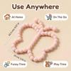 3 Pcs Baby Teething Toys 3-6 Months,Butterfly Baby Teether Toys, for Babies 0-24months Silicone Teething Relief Chew Soothing Sore Gums for Newborn Infant Essentials BPA Free view 3