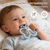 3 Pcs Baby Teething Toys 3-6 Months,Butterfly Baby Teether Toys, for Babies 0-24months Silicone Teething Relief Chew Soothing Sore Gums for Newborn Infant Essentials BPA Free view 4