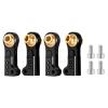 Zolikar Aluminum M4 CW CCW Tie Rod End Ball Joint Link, Black view 1