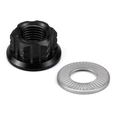 24T Primary Drive Pulley and Nut Set Compatible with Light X/S and X160/X260 Electric Dirt Bikes(Black Nut)