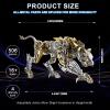 Leopard 3D Metal Puzzle for Adults and Teens, 3D Metal Model Kits, Mechanical Assembly Models, Suitable for Home Office Decor & Gift for Men view 2