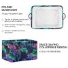 tplaotee Jungle Animal Addax Bright Neon Green Mint Green storage baskets,folding and waterproof storage containers baskets with sturdy handle Hamper crate crate 2 Piecing for cubby baby view 3