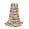 SHLXMDNZ Book Shelves Collection and Ladder print Hooded Cape For Teenagers, Perfect cloak for Halloween and Theme Parties view 3