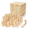 2000 PCS Wooden Letters,Alphabet Letter Tiles, Decorative Alphabet Pieces for DIY Wall Art, Crafts, Home Decoration and Party Supplies view 1