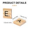 2000 PCS Wooden Letters,Alphabet Letter Tiles, Decorative Alphabet Pieces for DIY Wall Art, Crafts, Home Decoration and Party Supplies view 2