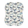 aidingzhi Watercolor Wild Duck Denim Cream White Cotton Soft Burp Cloths Soft and Absorbent? washcloths for Unisex Newborns Set of 2, 22x11in view 1