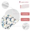 aidingzhi Watercolor Wild Duck Denim Cream White Cotton Soft Burp Cloths Soft and Absorbent? washcloths for Unisex Newborns Set of 2, 22x11in view 3
