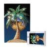 Rmyrhq Glittering Disco Palm Tree Wood Jigsaw Puzzles for Adults 1000pieces Unique Mirror Ball Art for Art Collectors&Home Decor Lovers Gallery Displays Ideal Gift to Birthday and Valentines Day view 2
