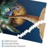 Rmyrhq Glittering Disco Palm Tree Wood Jigsaw Puzzles for Adults 1000pieces Unique Mirror Ball Art for Art Collectors&Home Decor Lovers Gallery Displays Ideal Gift to Birthday and Valentines Day view 4