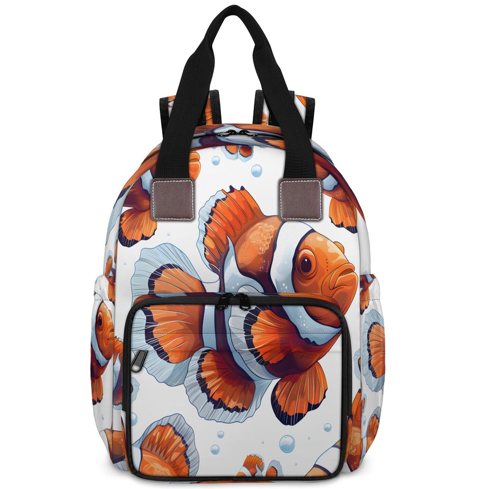 Adornori Clownfish Diaper Bag Backpack Travel Backpack for Women Insulated Pockets Portable bags with USB Charging Port Anti Theft Bag