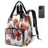Adornori Clownfish Diaper Bag Backpack Travel Backpack for Women Insulated Pockets Portable bags with USB Charging Port Anti Theft Bag view 2