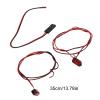 Drfeify LED Toy Car Lights, RC Cars Warning Light with Heat Shrink Tubing for RC Vehicles (Red) view 3
