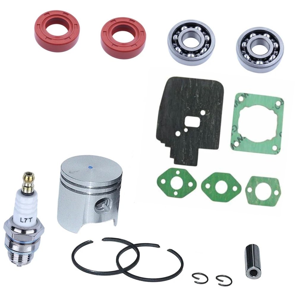 34mm Piston Gasket Oil Seal Kit Fit for BG45 BG46 FS55 FS38 FS45 BR45 KM55 HL45 HS55 FC55 BT55 SH85 HS45 HS81(1 Set)