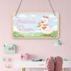 Personalized Kids Room Door Sign Cute Pink Goose Theme Custom Name Girls Boys Teens Bedroom Decor Door Hanger Toddler Baby Nursery Wood Art Wall Plaque 12x6 Inches view 4