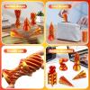10 Pack 3D Printed Spiral Fidget Toys Set Impossible Magic Passthrough Stress Relief Toy for Anxiety Relaxing,Cuboid,Cylinder,Cone,Cube,Wave,Whirlwind,Pyramid,Gourd,Triangle,Quadrilateral(LR) view 3