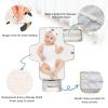 DUOBU Portable Diaper Changing Pad Foldable Baby Changing Mat with Built-in Pillow Waterproof Changing Pad for Newborn Girls Boys Leopard Pattern view 3