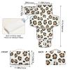 DUOBU Portable Diaper Changing Pad Foldable Baby Changing Mat with Built-in Pillow Waterproof Changing Pad for Newborn Girls Boys Leopard Pattern view 4
