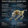 Leopard 3D Metal Puzzles for Adults, 506PCS Stainless Steel DIY Mechanical Metal Model Kits, No Glue Assembly with Movable Joints, Challenging Metal Building Kit Desk Decor Gift(Gold-Leopard) view 3