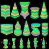 10 Pack 3D Printed Spiral Fidget Toys Set Impossible Magic Passthrough Stress Relief Toy for Anxiety Relaxing,Cuboid,Cylinder,Cone,Cube,Wave,Whirlwind,Pyramid,Gourd,Triangle,Quadrilateral(CGR) view 1