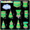 10 Pack 3D Printed Spiral Fidget Toys Set Impossible Magic Passthrough Stress Relief Toy for Anxiety Relaxing,Cuboid,Cylinder,Cone,Cube,Wave,Whirlwind,Pyramid,Gourd,Triangle,Quadrilateral(CGR) view 2