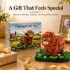 IFAYMOC Highland Cow Building Set, 398 Pcs Farm Animal Brick Kit for Adults, Highland Cow Model Building Kit, Farmhouse Decor Collectible, Gift for Birthday, Valentines Day, Mothers Day view 2