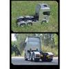 XeleMush 1/18 Scale 6x4 Heavy-Duty RC Tractor Truck 2.4G Lorry Car with LED Lighting, Rear-Wheel Drive & Expandable Flatbed Trailer Compatibility view 3