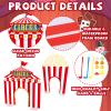 19 PCS Carnival Party Mini Golf Game Set Circus Tent Popcorn Game Set Include Clubs Balls Carnival Themed Obstacles for Groups Circus Birthday Golf Gaming Indoor Family Party Decoration view 3