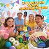 Impossmaker 8" 3D Printed Dragon Eggs, Mystery Crystal Dragon Egg for Easter Basket Stuffers, Unique Easter Toys & Decor, Fantasy Tabletop Decor Gifts for Kids & Collectors (6 Pack) view 3