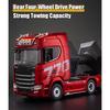 XeleMush 1/18 Scale 6x4 Heavy-Duty RC Tractor Truck 2.4G Lorry Car with LED Lighting, Rear-Wheel Drive & Expandable Flatbed Trailer Compatibility view 4