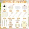 Cicicooie Kids Real Cooking Set Mini Beige Kitchen Playset for Ages 8-12 Montessori Educational, Real Food Making view 2