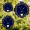 Wind Spinners for Yard Garden, Golf Ball on Dark Blue Background 3D Stainless Steel Round Hanging Spinners Indoor Outdoor Kinetic Yard Art,10 Inch, Sports Players view 2