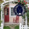 Wind Spinners for Yard Garden, Golf Ball on Dark Blue Background 3D Stainless Steel Round Hanging Spinners Indoor Outdoor Kinetic Yard Art,10 Inch, Sports Players view 3