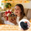 Glitter Rubber Ducks Black with Gold Crown, Sunglasses & Necklace - Fashionable Mini Rubber Duckies for Desk Decor view 4