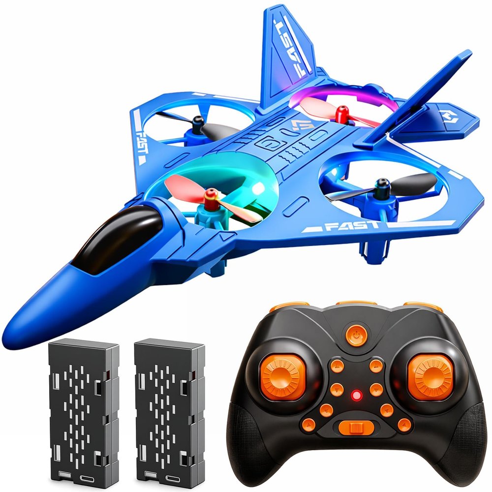 ANTSIR RC Plane ABS Fighter Jet Drone for Kids Birthday Toy Gift