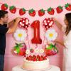 16PCS Berry First Birthday Decor Set, Berrys First Birthday, Berry 1st Birthday Decorations, Strawberry Theme Party Supplies for Girls, Berry 1st Birthday Decorations Photo Prop Gift view 4