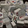 Automatic Mah Jongg Tiles Designer Series (36MM) - Gray Sparkle Set view 4
