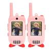 Decumeby Walkie Talkies for Kids, 2 Pack Rechargeable Video Call Walkie Talkies, Long Range Outside Toys with HD Camera for Indoor Camping Travel (Pink) view 1