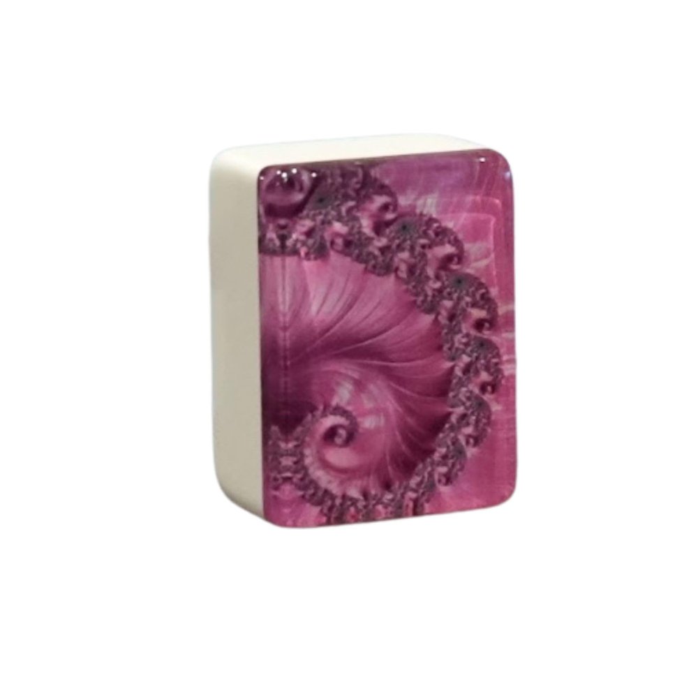Automatic Mah Jongg Tiles Designer Series (36MM) - Pink Swirl